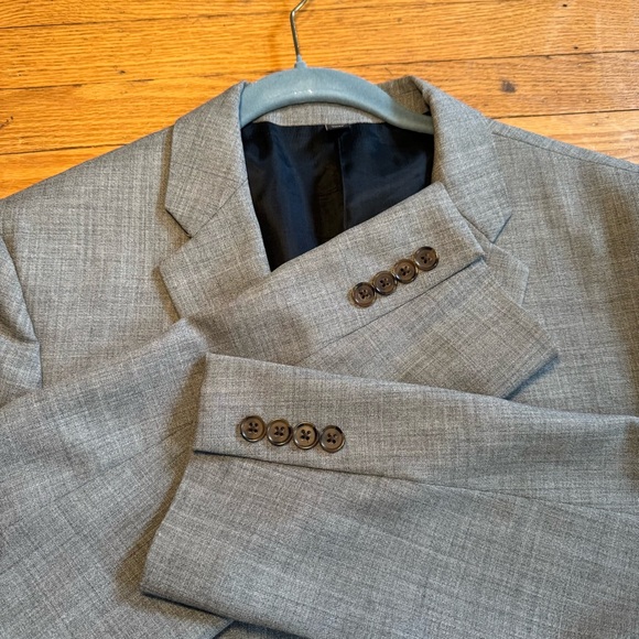 J.Crew Thompson Wool Blazer Solid Gray Sports Coat Mens Size 40L Long - Picture 16 of 16